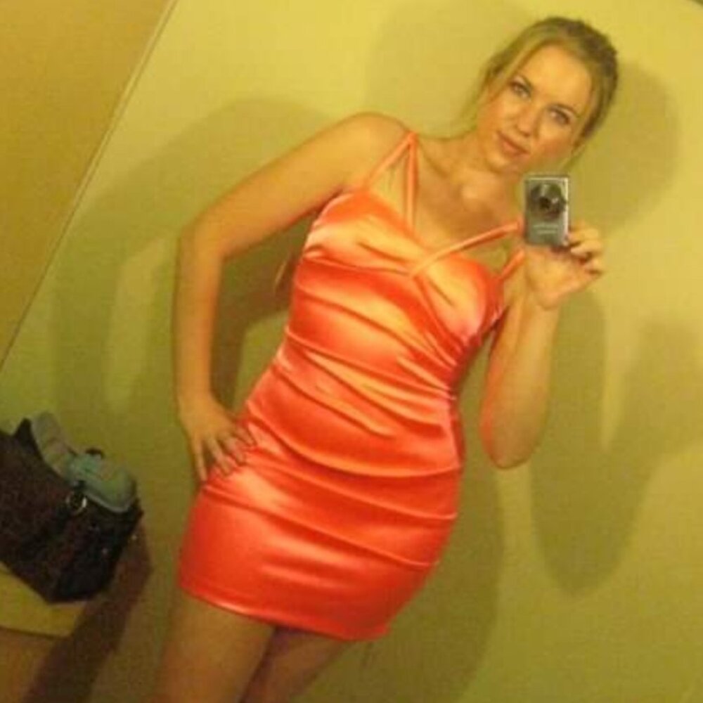Neon Coral Clubbing Dress